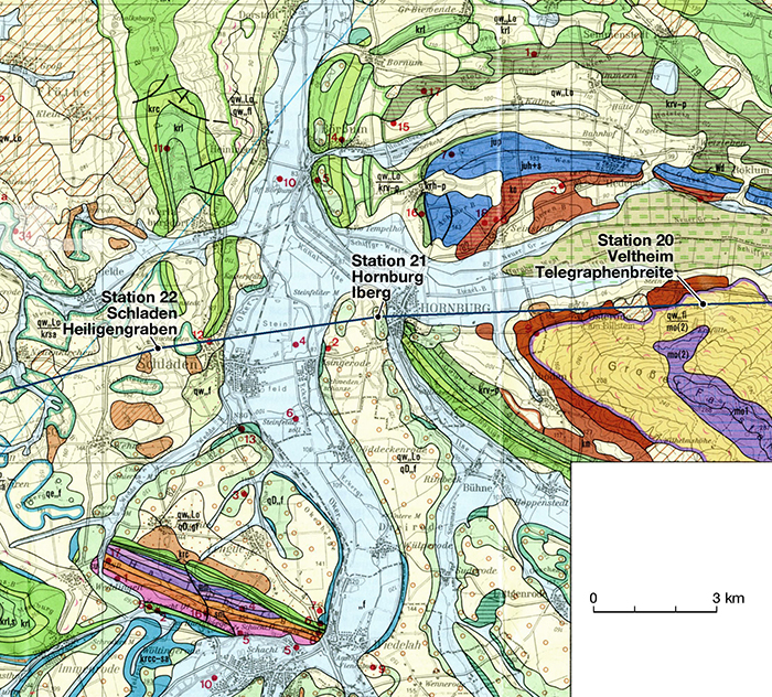 Geologische Wanderkarte 1:100 000 Braunschweiger Land, 1984 (Geologie: LOOK, E.-R., JORDAN, H., KOLBE, H. & MEYER, K.-D.) (1984); Stadtverwaltung Königslutter, Am Markt 1, 38154 Königslutter.