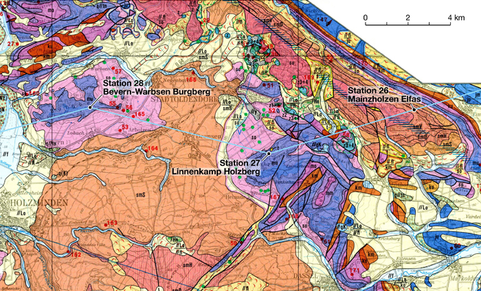 Geologische Karte 1:100 000 von 1980