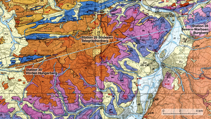 Geologische Karte 1:100 000 von 1980